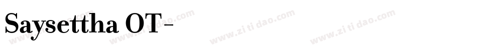 Saysettha OT字体转换